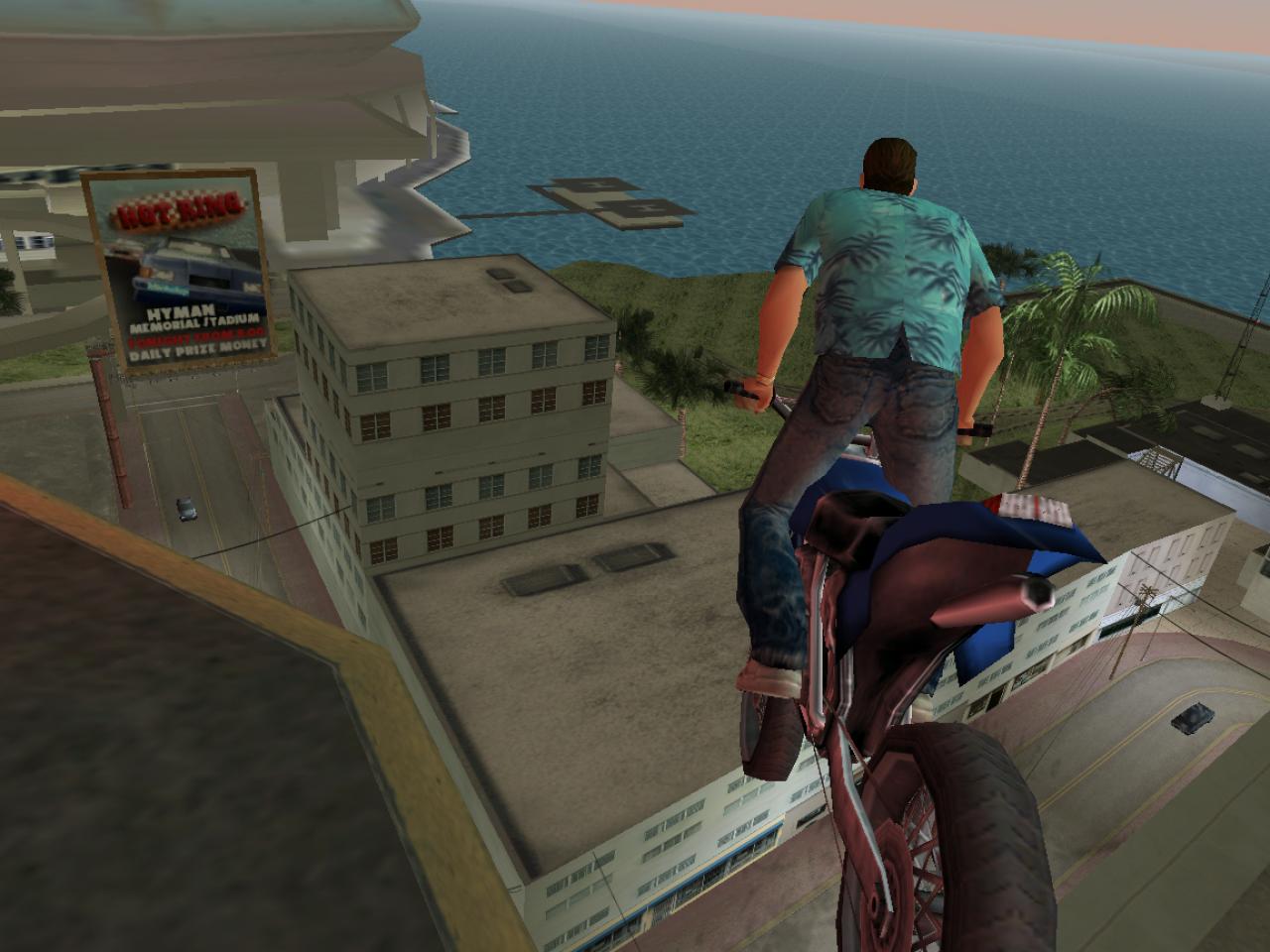 [30/05/2003] Oder ein fliegendes Motorrad in GTA: Vice City.
