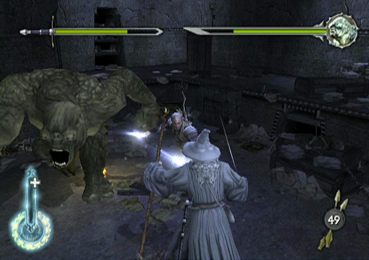 [24/07/2003] Gandalf ist nicht steuerbar. Er bekämpft gerade den Höhlentroll. 