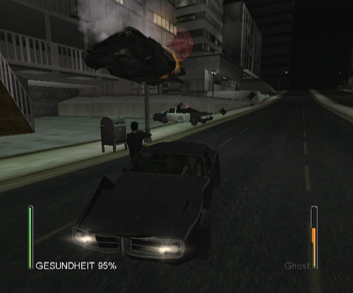 [30/07/2003] Spielt man mit Niobe die Fahrsequenzen, ist man nur fürs Autofahren verantwortlich.
