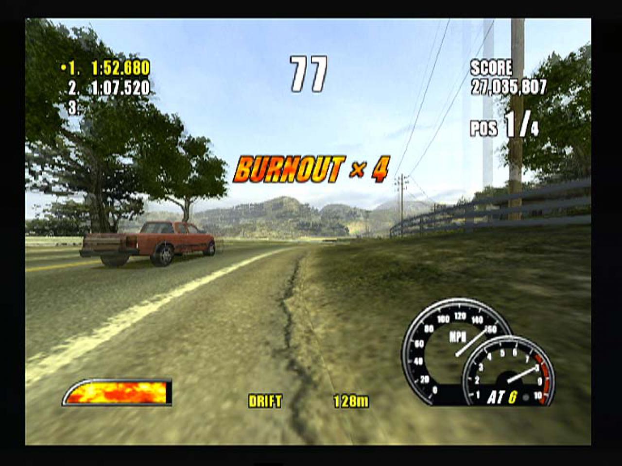 [07/07/2003] Profis schaffen bis zu sieben Burnouts hintereinander.