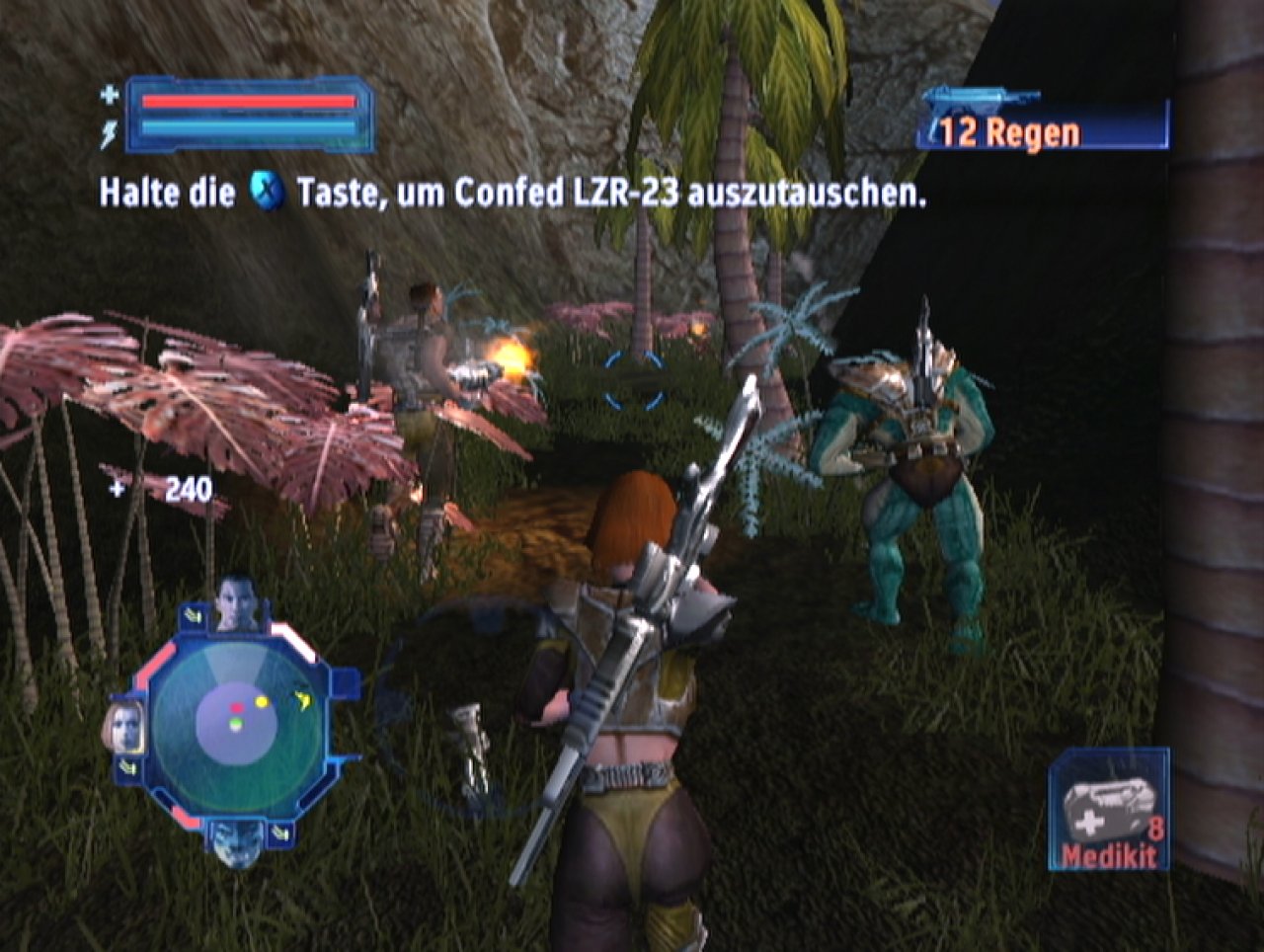 [28/07/2003] Die Truppe ballert volles Rohr ins Dickicht.