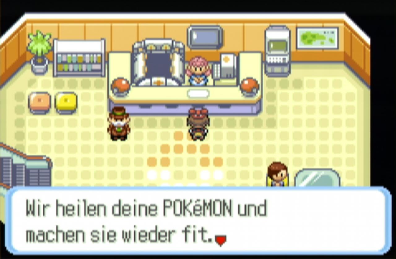 [20/08/2003] Hier könnt ihr eure vom Kampf erschöpften Pokémon wieder fit machen.