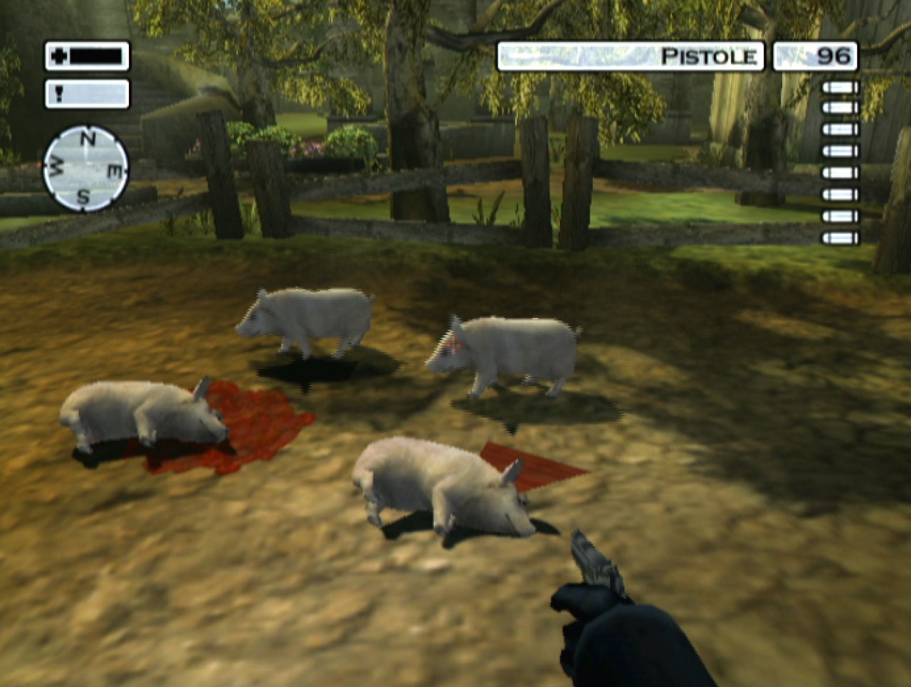 [12/08/2003] Als 47 sollte man eigentlich andere Schweine ins Visier nehmen.