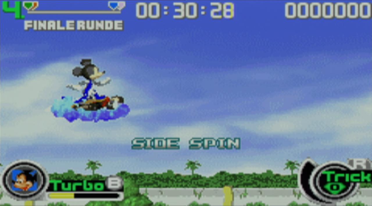 [11/08/2003] Mickey macht einen Side-Spin.