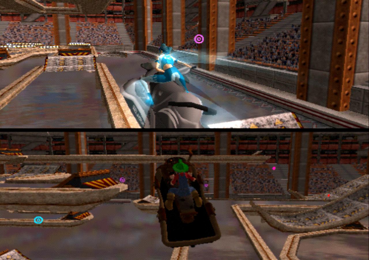 [13/10/2003] Per Splitscreen dürfen Sie sich mit einem Freund in vier verschiedenen Modi messen. 