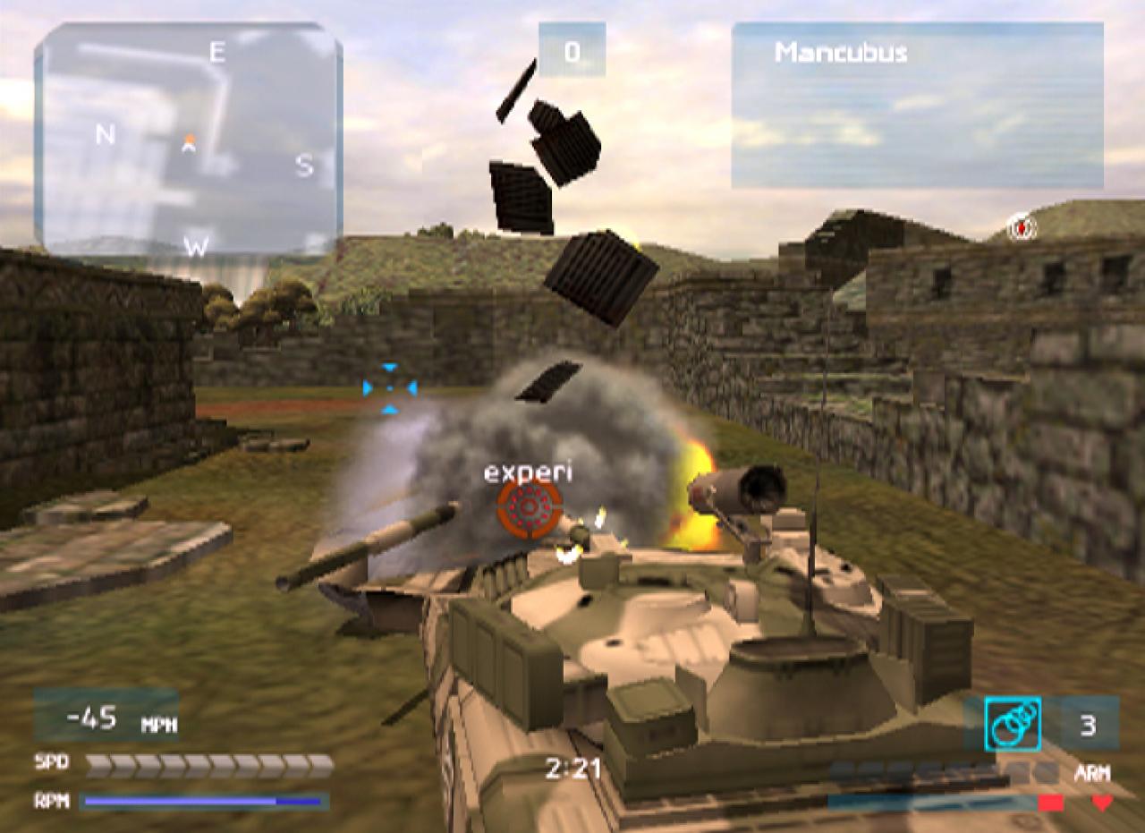 [21/11/2003] Die Panzer sind langsam und behäbig, haben aber anstelle des MGs ein riesiges Rohr.