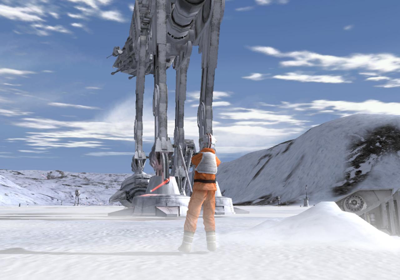 [03/11/2003] Dieser AT-AT liegt gleich im Schnee. Nur weiß er noch nichts von diesem drastischen Vorhaben. 