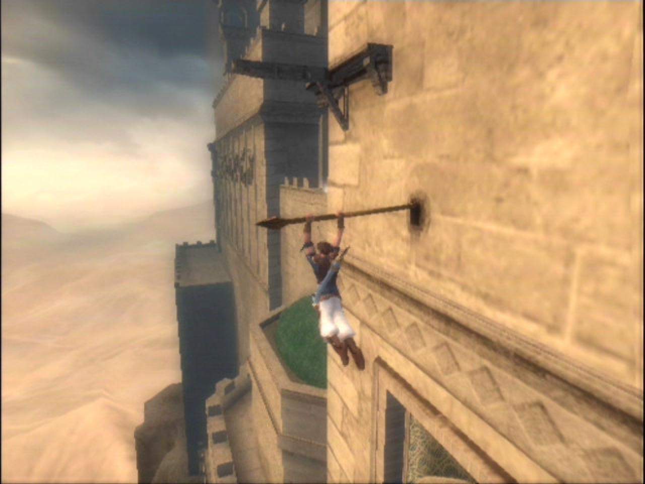 [17/11/2003] Prince of Persia: The Sands of Time - Der Prinz in The Sands of Time nutzt den heißen Sand, um die Zeit zu manipulieren.