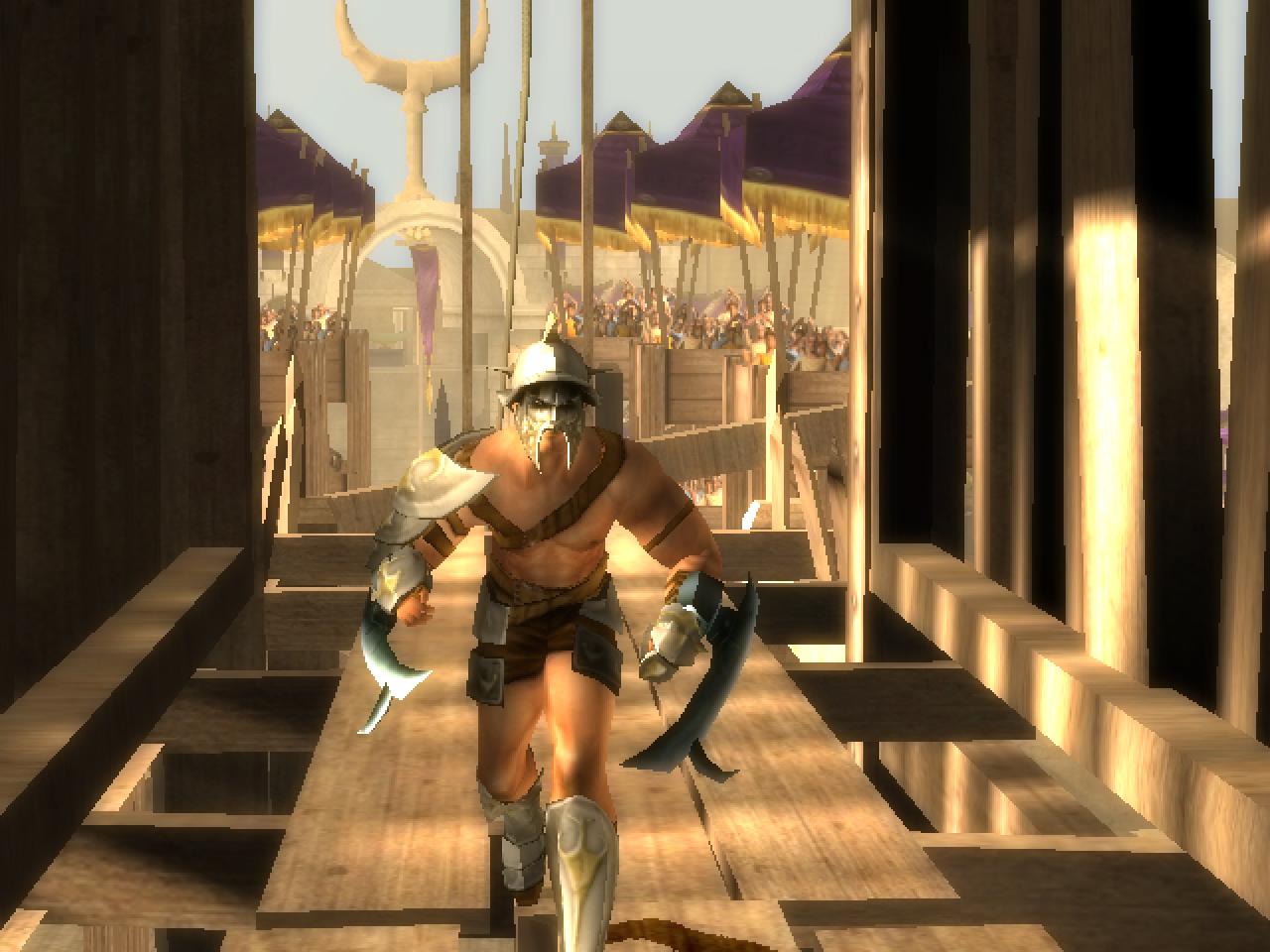 [21/11/2003] Die Lichteffekte bei Gladiator sind sehr gut gelungen und tragen zur Stimmung bei.