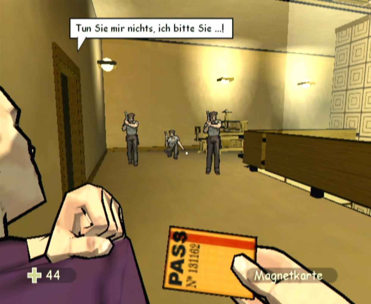 [09/12/2003] Mit einer Geisel haltet ihr euch die Wachen vom Hals.