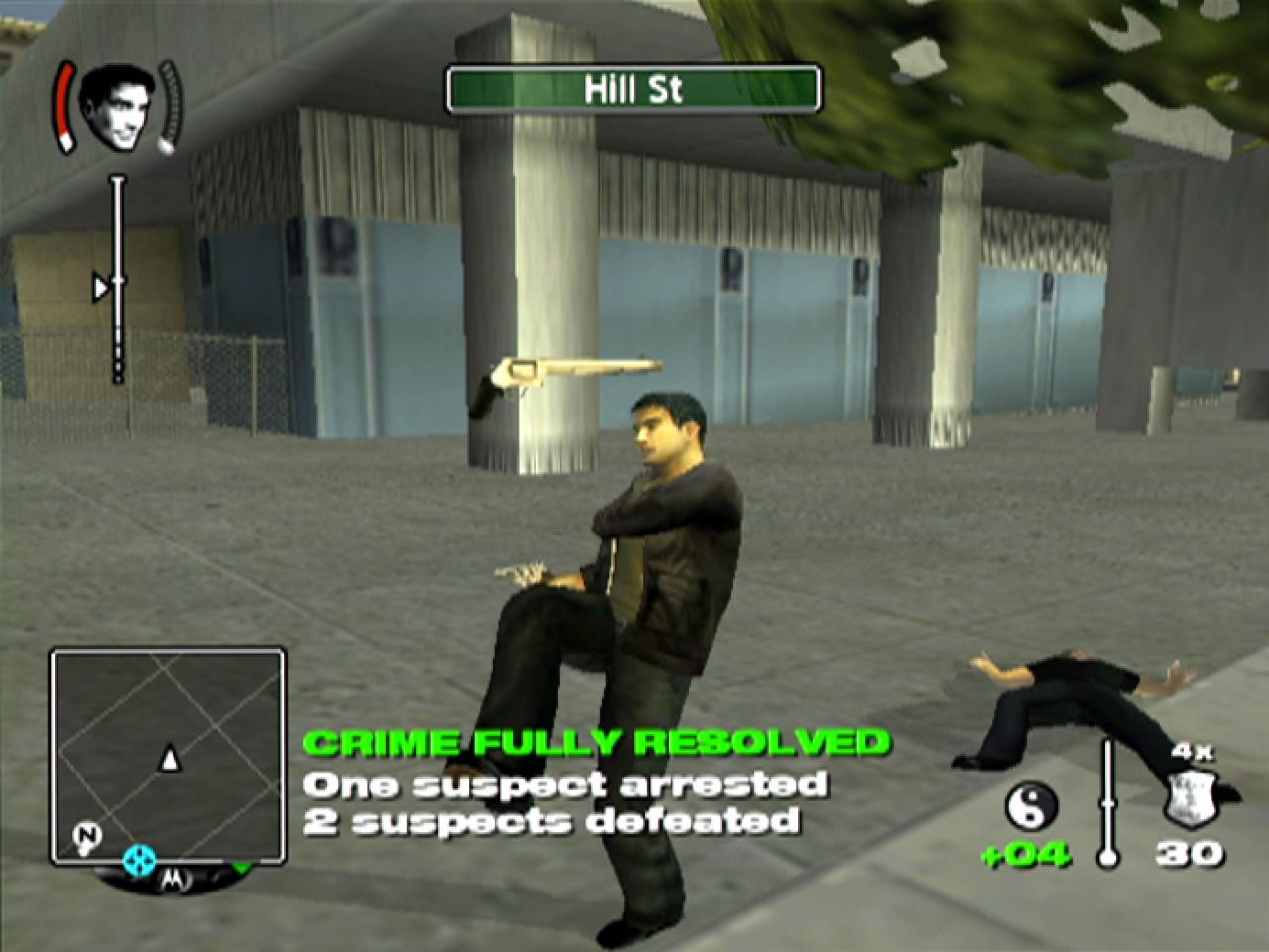 [16/12/2003] Per Kick könnt ihr Waffen der Gangster nehmen.
