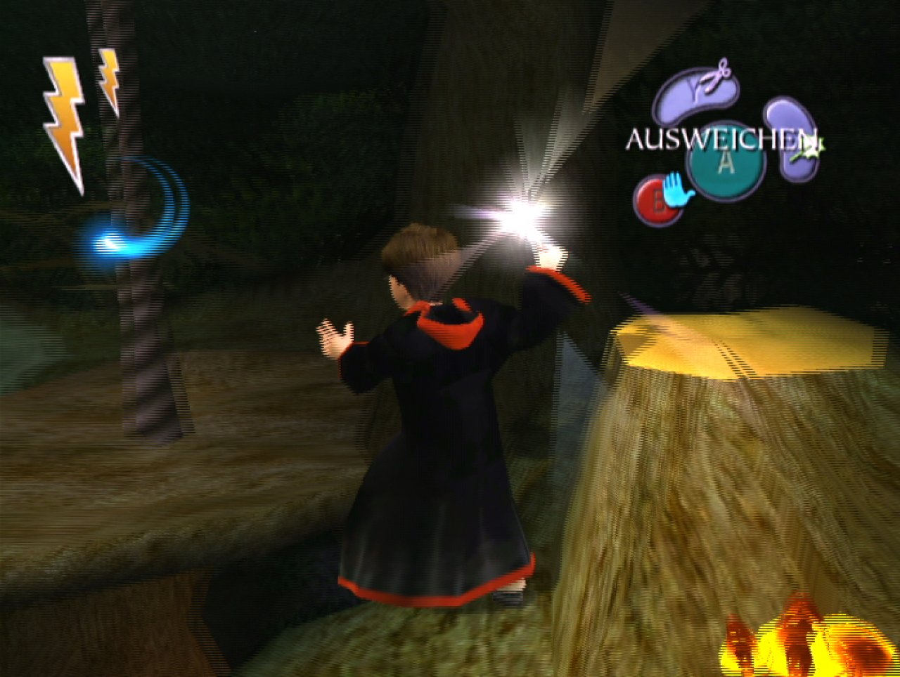 [27/02/2004] Manchmal kommt Harry nur mit Diffindo weiter. 