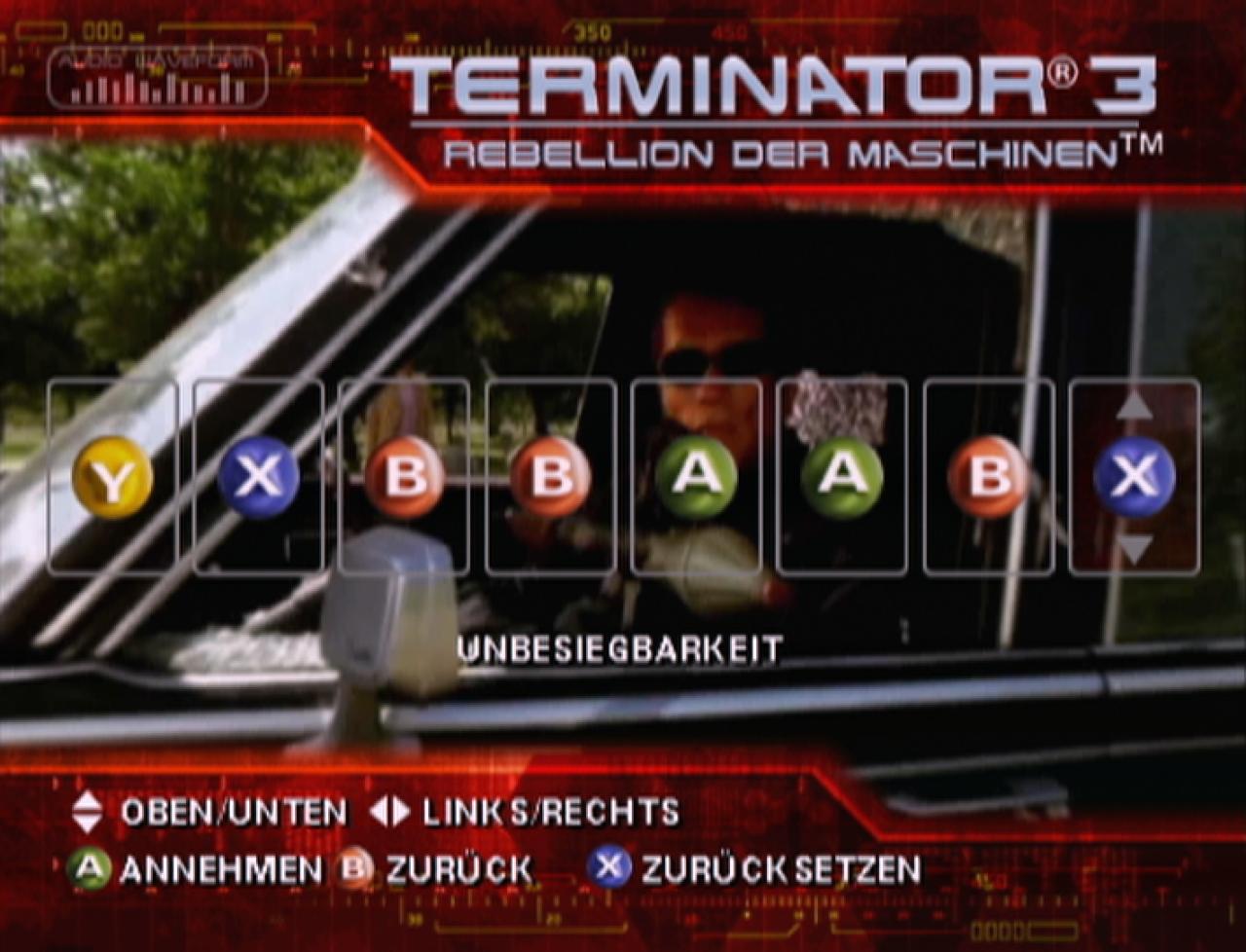 [26/02/2004] Hier geben Sie die Cheats ein.