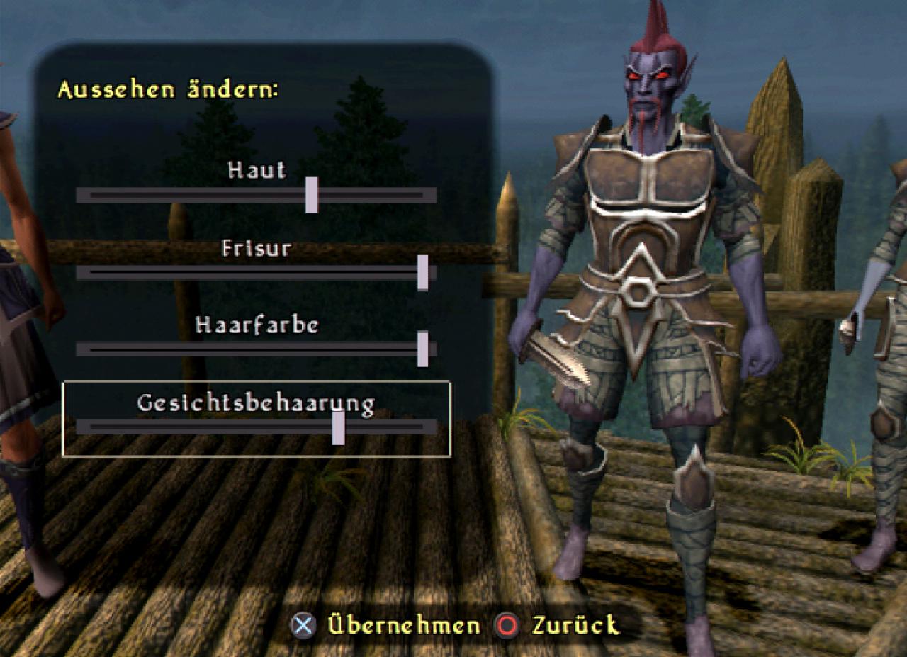 [17/03/2004] Das Aussehen der Charaktere lässt sich zu Beginn einstellen.