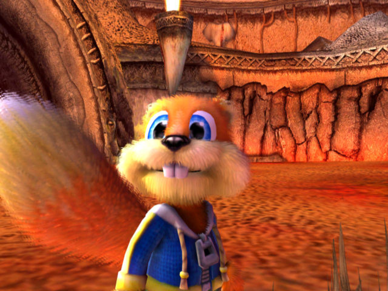 [18/05/2004] Conker's Bad Fur Day - Im Rare-Titel wacht Conker nach einer durchzechten Nacht weit entfernt von zu Hause auf - und begibt sich fortan auf die Suche nach seiner Hütte. Abgedreht: Auf seinem Heimweg trifft er zum Beispiel den singenden Kothaufen Great Mighty Poo. Community-Vorschlag