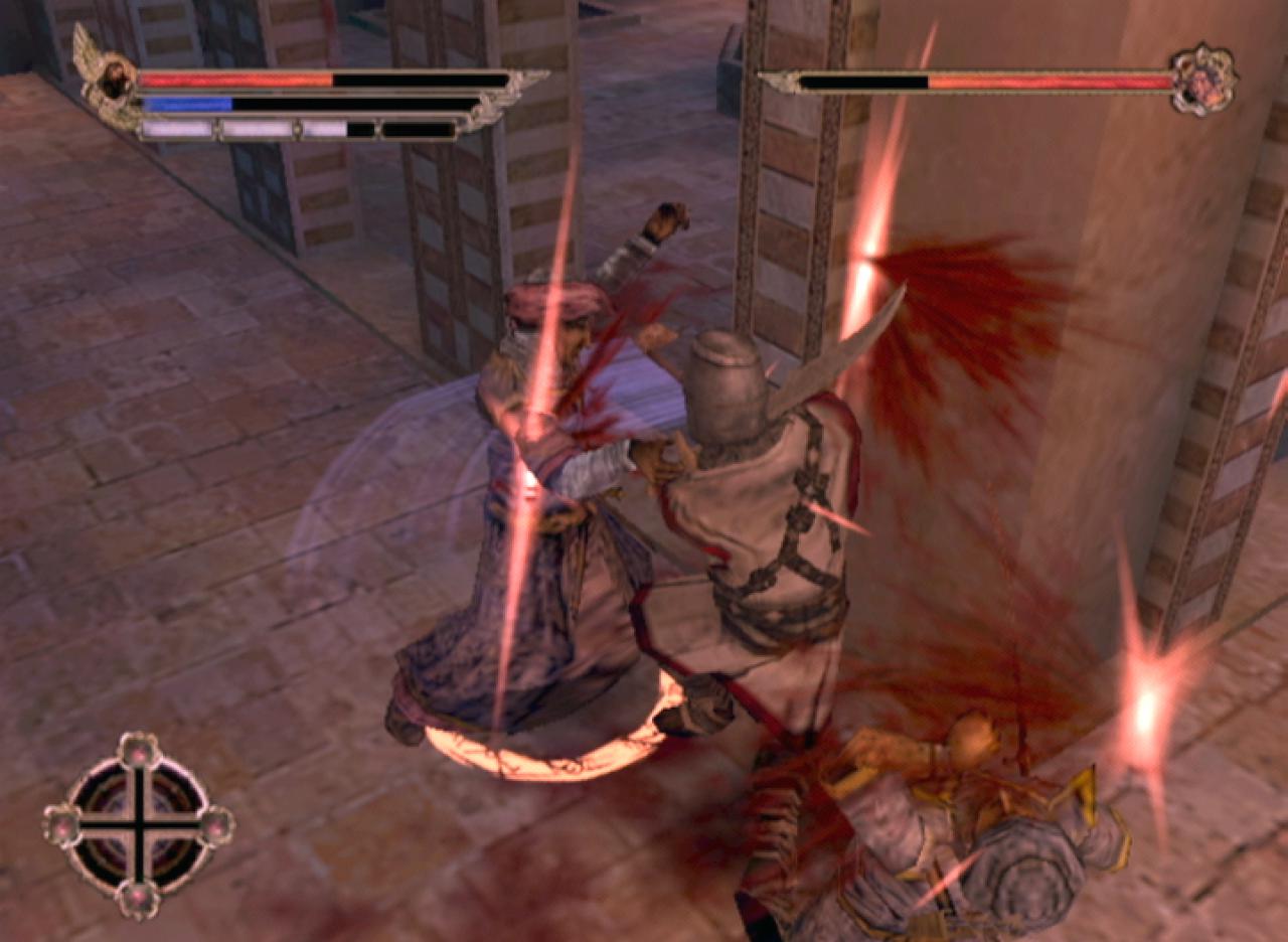 [13/05/2004] Roter Lebenssaft fließt im Spiel reichlich.