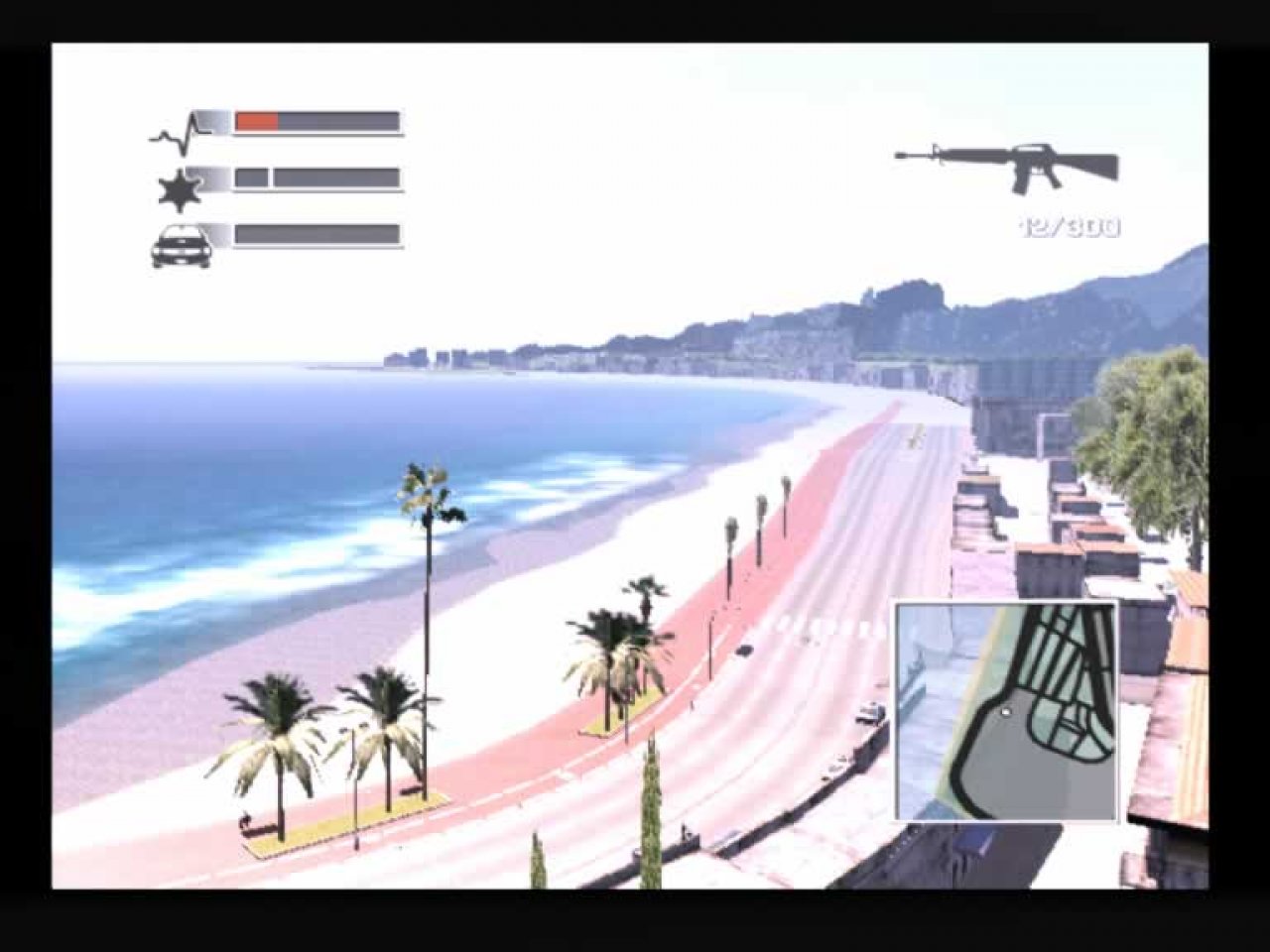 [21/07/2004] Der Strand von Nizza ist zwar nicht besonders belebt, aber schön.
