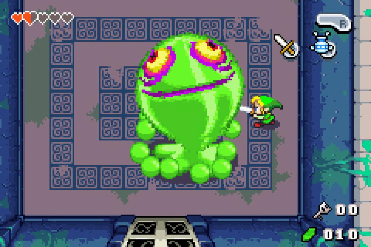 [06/08/2004] Chronologisch ist The Minish Cap auf dem GBA der erste Ableger der Zelda-Reihe, statt Ganondorf steht Link hier Vaati gegenüber. Hilfe gibt das Volk der Minish. Ezelo, Vaatis Zaubermeister, verkörpert gewissermaßen Links Zipfelmütze.