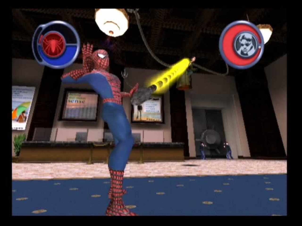 [26/08/2004] Im Kampf gegen Doctor Octopus sind schnelle Reflexe gefragt.