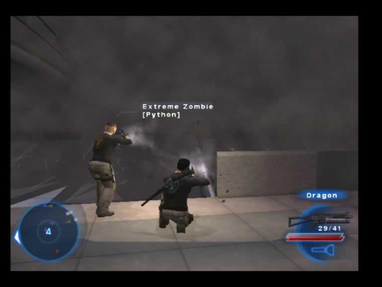 [16/08/2004] Im Online-Mehrspielermodus erhält man während der Einsätze Unterstützung von menschlichen Mitspielern. 