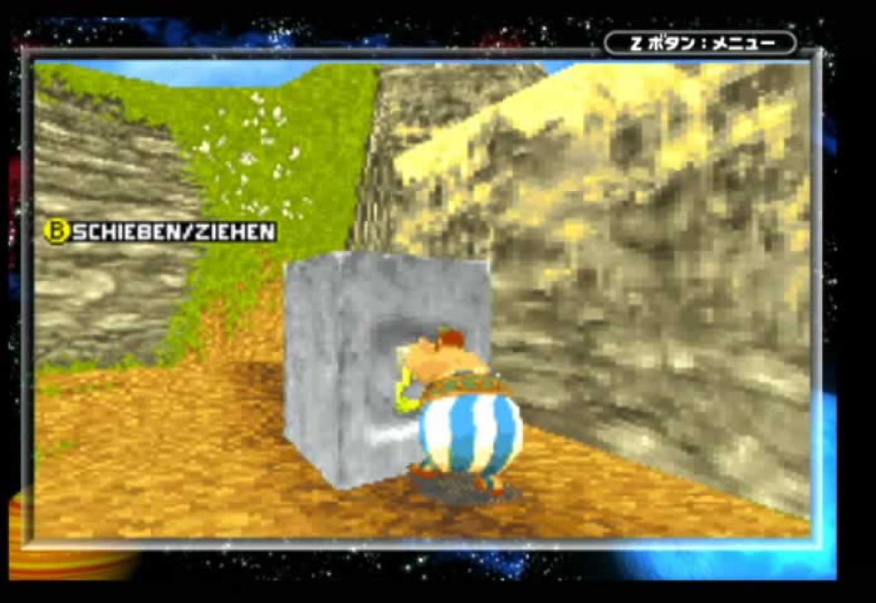 [17/09/2004] Obelix ist im Spiel fürs Blöckeschieben zuständig.