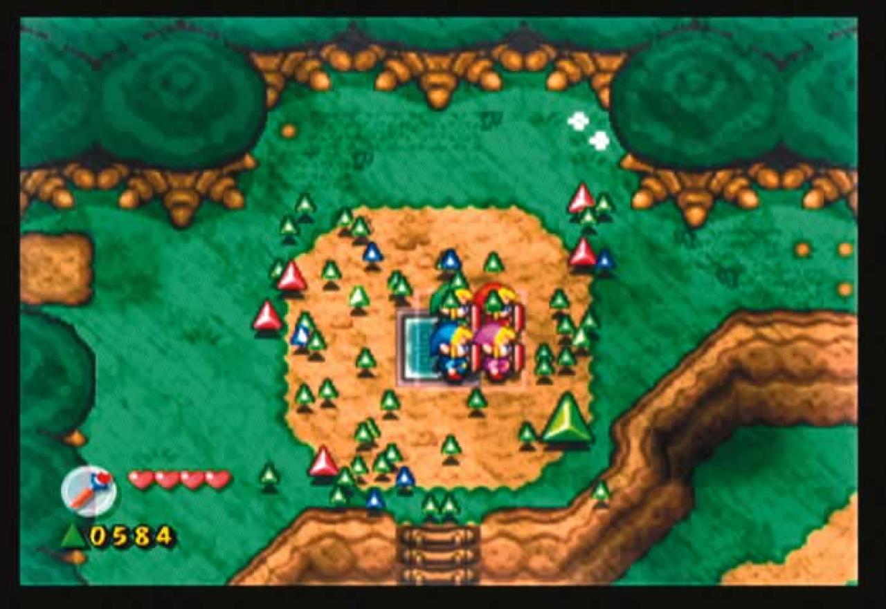 [23/02/2005] Die Besonderheit des GBA-Titels Four Swords liegt an seinem Koopmodus für bis zu vier Spieler. Link wird durch die Kraft des Schwertes der Vier in vier Personen geteilt, um sich erneut Vaati vorzuknöpfen und Prinzessin Zelda aus seiner Gewalt zu befreien.
