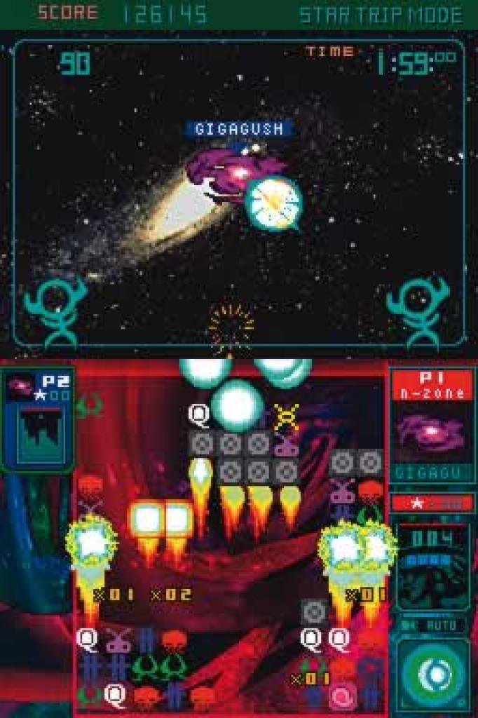 [31/10/2005] Im Star-Trip-Modus kämpft ihr gegen feindliche Planeten.