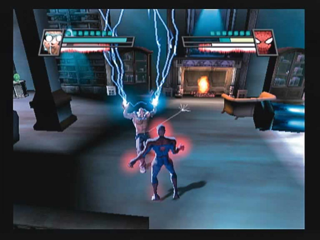 [29/11/2005] Neuzugang Johnny Ohm deckt Spider-Man mit Elektro-Attacken ein.