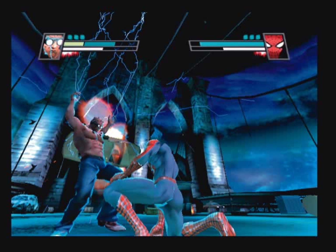 [21/11/2005] Neuzugang Johnny Ohm deckt Spider-Man mit Elektro-Attacken ein.