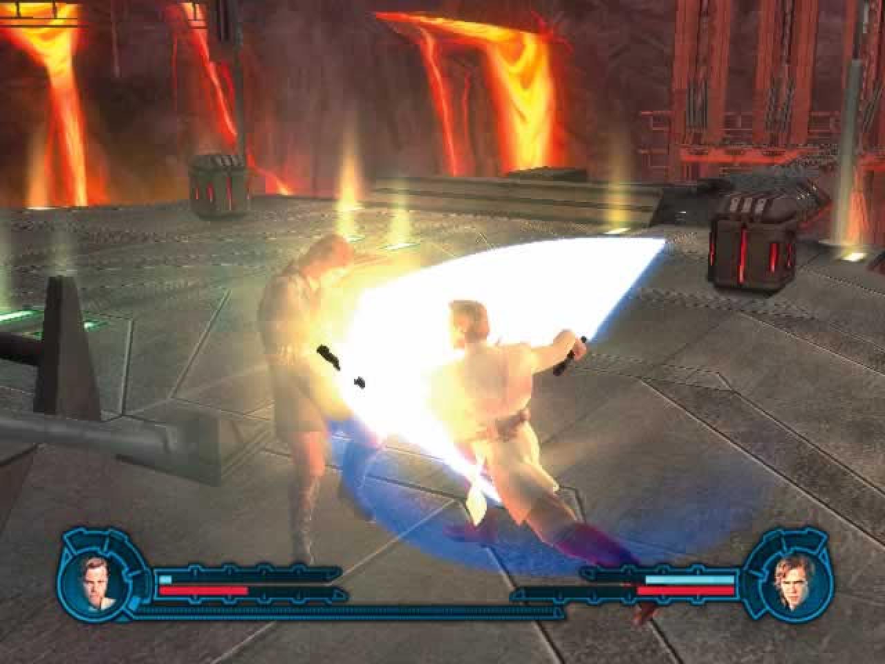 [09/11/2005] Obi-Wan und Anakin duellieren sich.