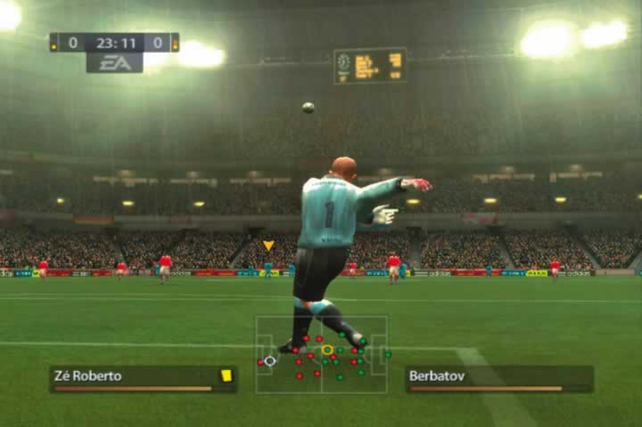 [02/11/2005] Die Licht- und Wettereffekte bei FIFA 06 sind für ein Sportspiel einfach unerreicht.