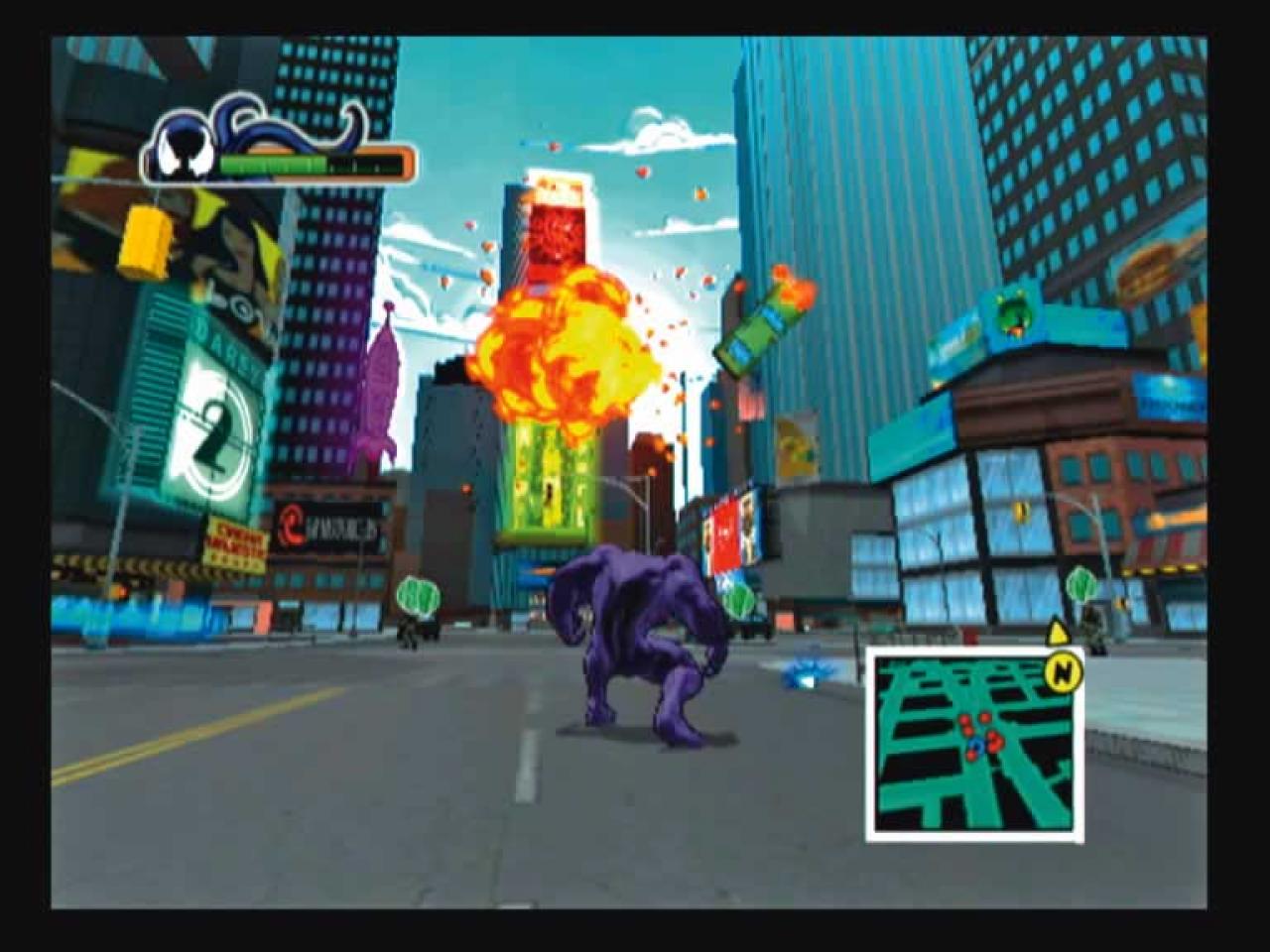 [16/12/2005] Venom kennt keine Gnade und erledigt einen Heli mit einem gezielten PKW-Wurf.
