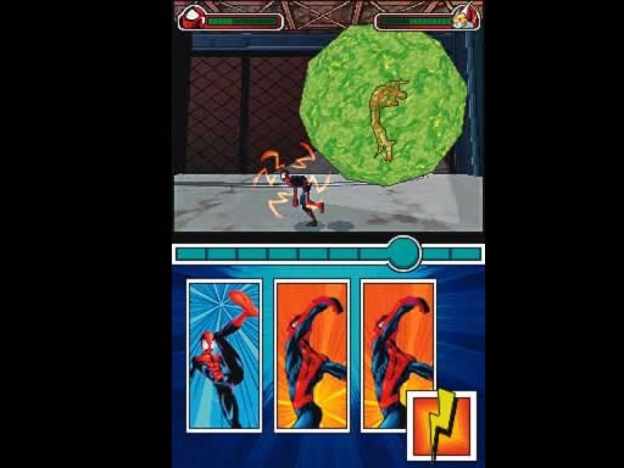 [19/12/2005] Spidey kann Beetles Attacke gerade noch ausweichen. 