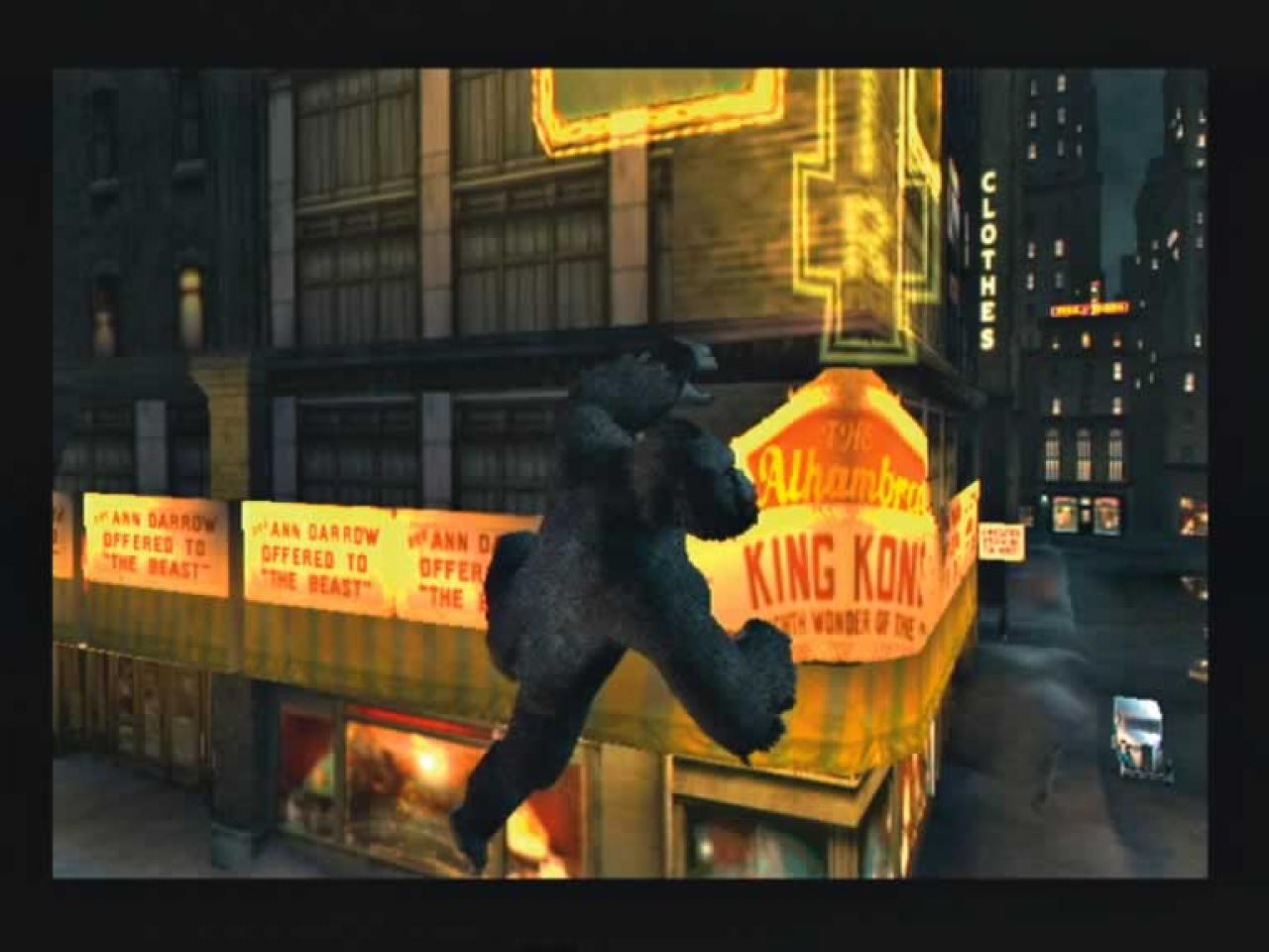 [17/01/2006] Nicht nur im Dschungel darf gekraxelt werden, auch in New York macht Riesenprimat King Kong Häuserfassaden unsicher.