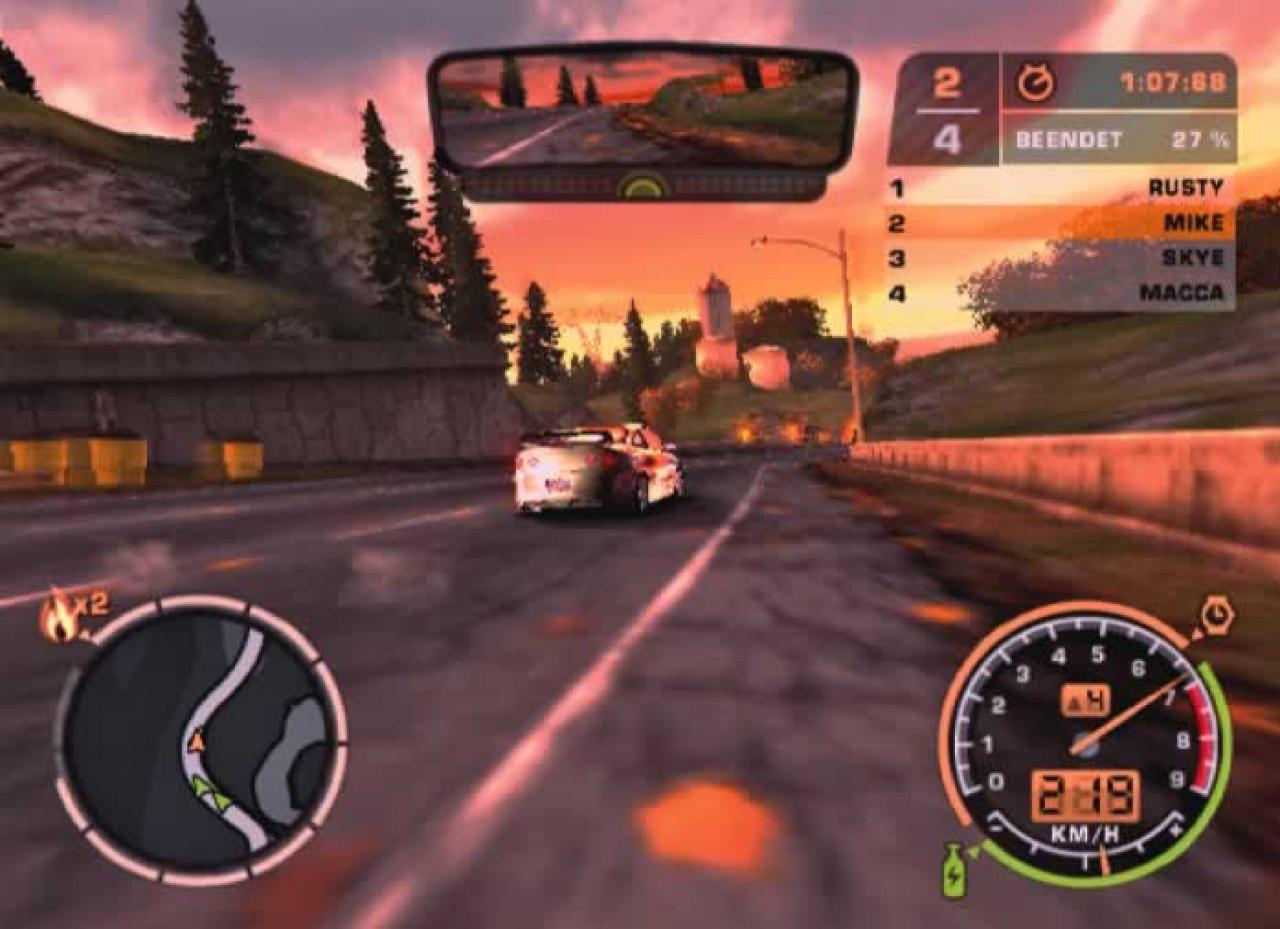 [15/02/2006] Mit einem Nitro-Boost holen wirdiesen Rennfahrer noch vor der Ziellinie ein.