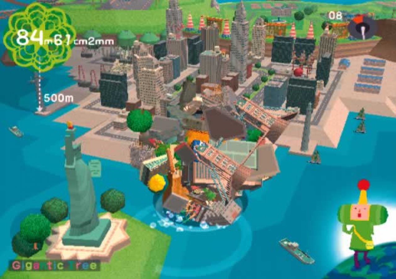 [27/02/2006] Sehenswürdigkeiten der ganzen Welt sind im Spiel verteilt. Hier überwälzen wir Mini-New-York.