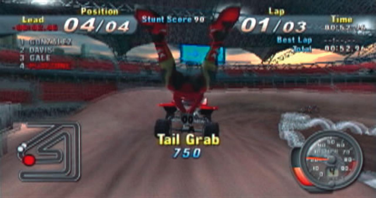 [03/04/2006] Ganze 31 Stunts darfman mit seinem Quad ausführen.