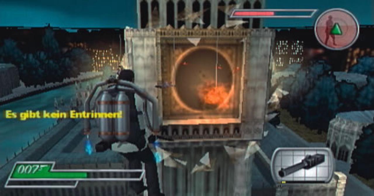 [24/04/2006] Die Szene mit dem Raketenrucksack sorgt gleich bei der ersten Mission für Adrenalin.