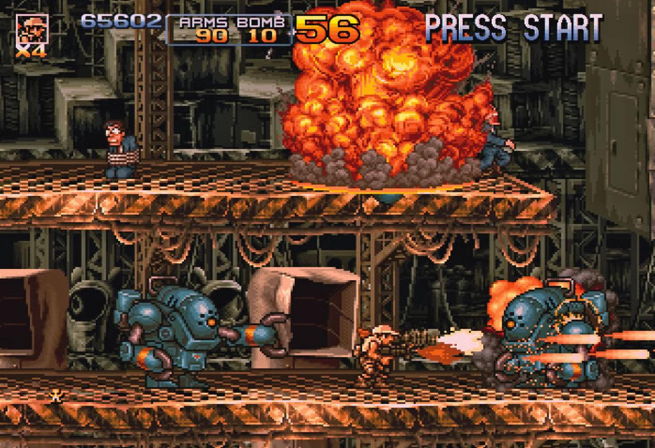 [03/04/2006] Bei Metal Slug 5 gibts Explosionen am laufenden Band.