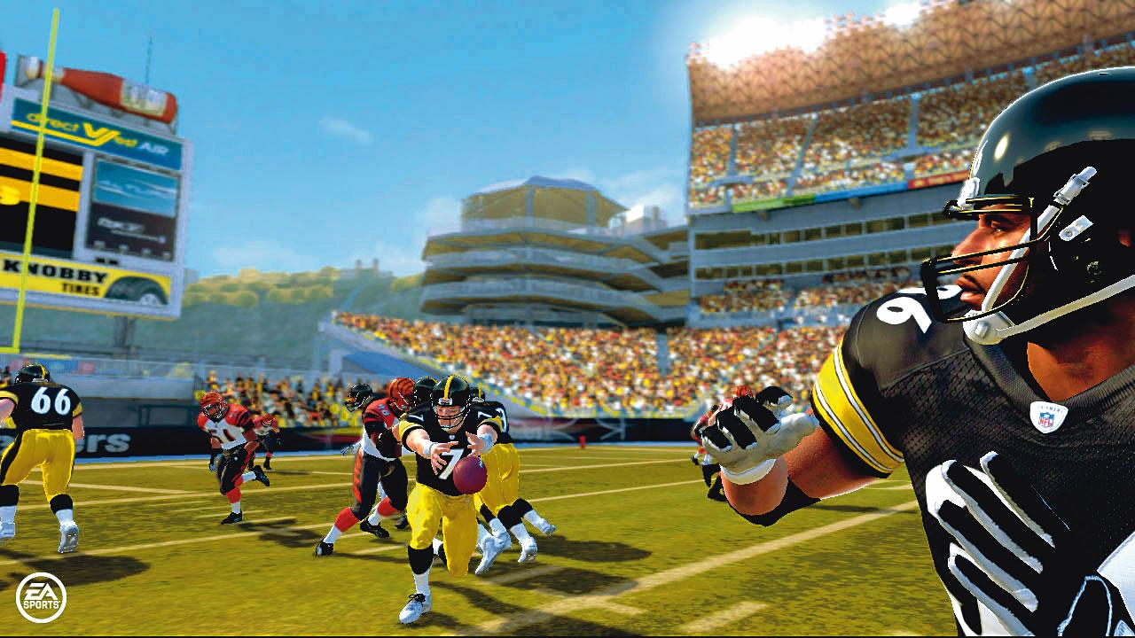 [12/04/2006] Sehnsüchtigen Blickes erwartet Jerome Bettis den Ball.
