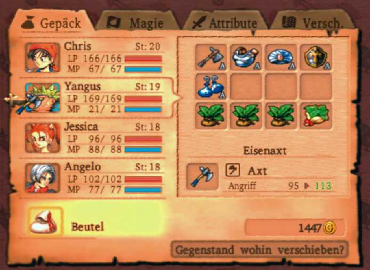 [04/05/2006] Die Menüs sind einfach aufgebaut, die Menüführung hingegen etwas verschachtelt.