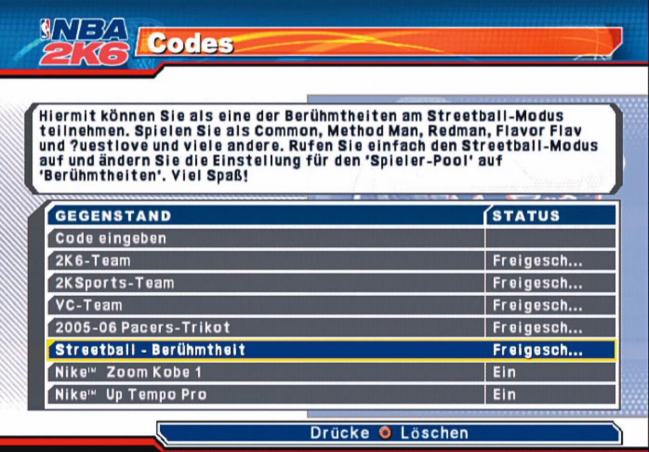 [08/05/2006] SCHRITT 1- Geben Sie einen Code ein. Wir haben uns hier für 