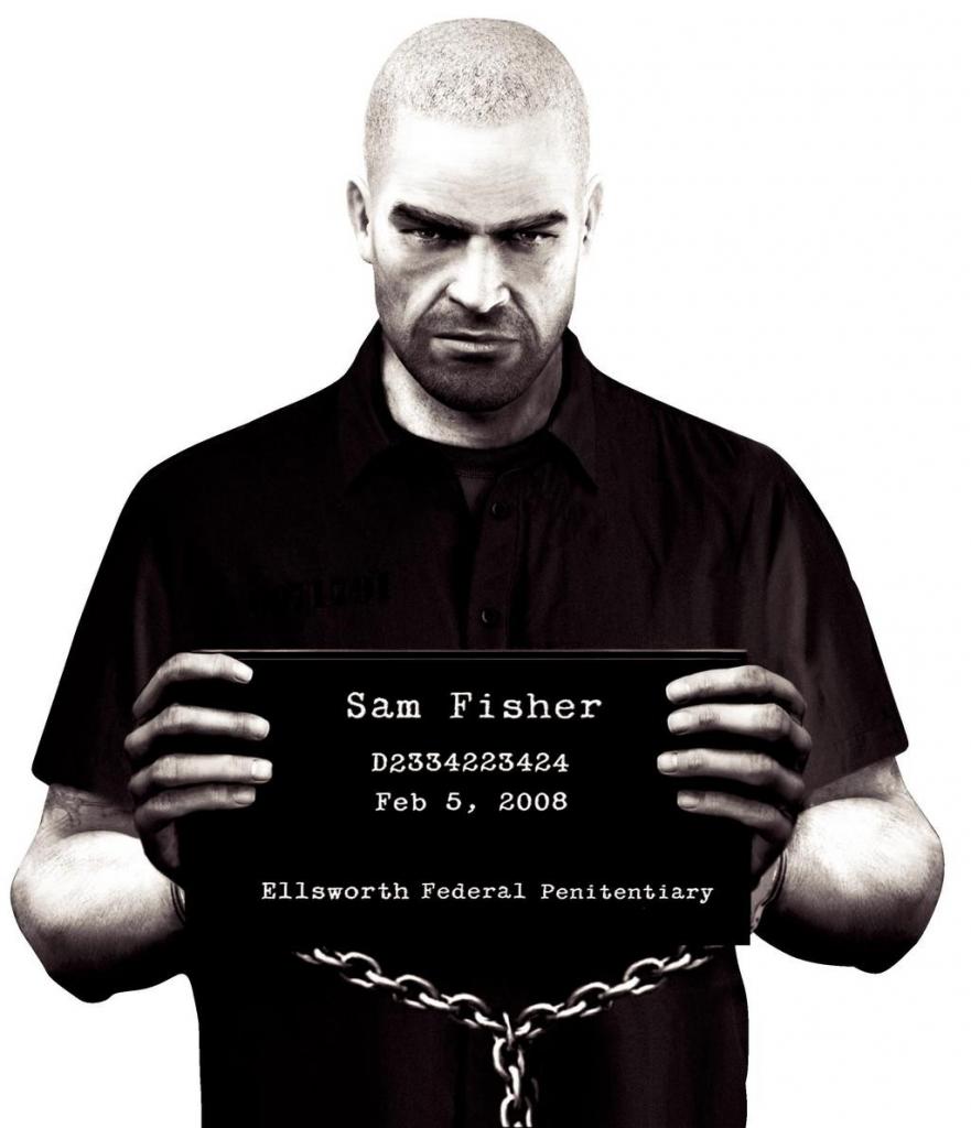 [28/07/2006] (2006 - Double Agent) Sam Fisher in Handschellen, mit kahlrasiertem Kopf und Knast-Outfit? So haben sich die Spieler die Zukunft des Elite-Spion sicher nicht vorgestellt.