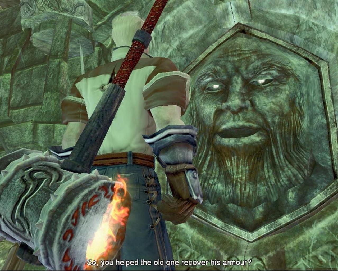 [28/07/2006] Die witzig geschriebenen Dämonentüren gehören zu den kultigsten Features von Fable.