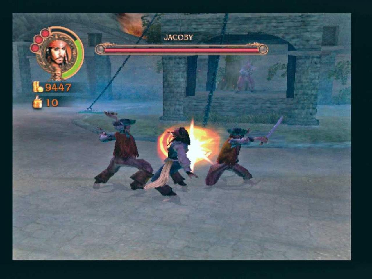 [07/08/2006] Aus dem Hintergrund müsste Jacoby schießen - und wird es auch gleich tun. BILD: PLAYZONE