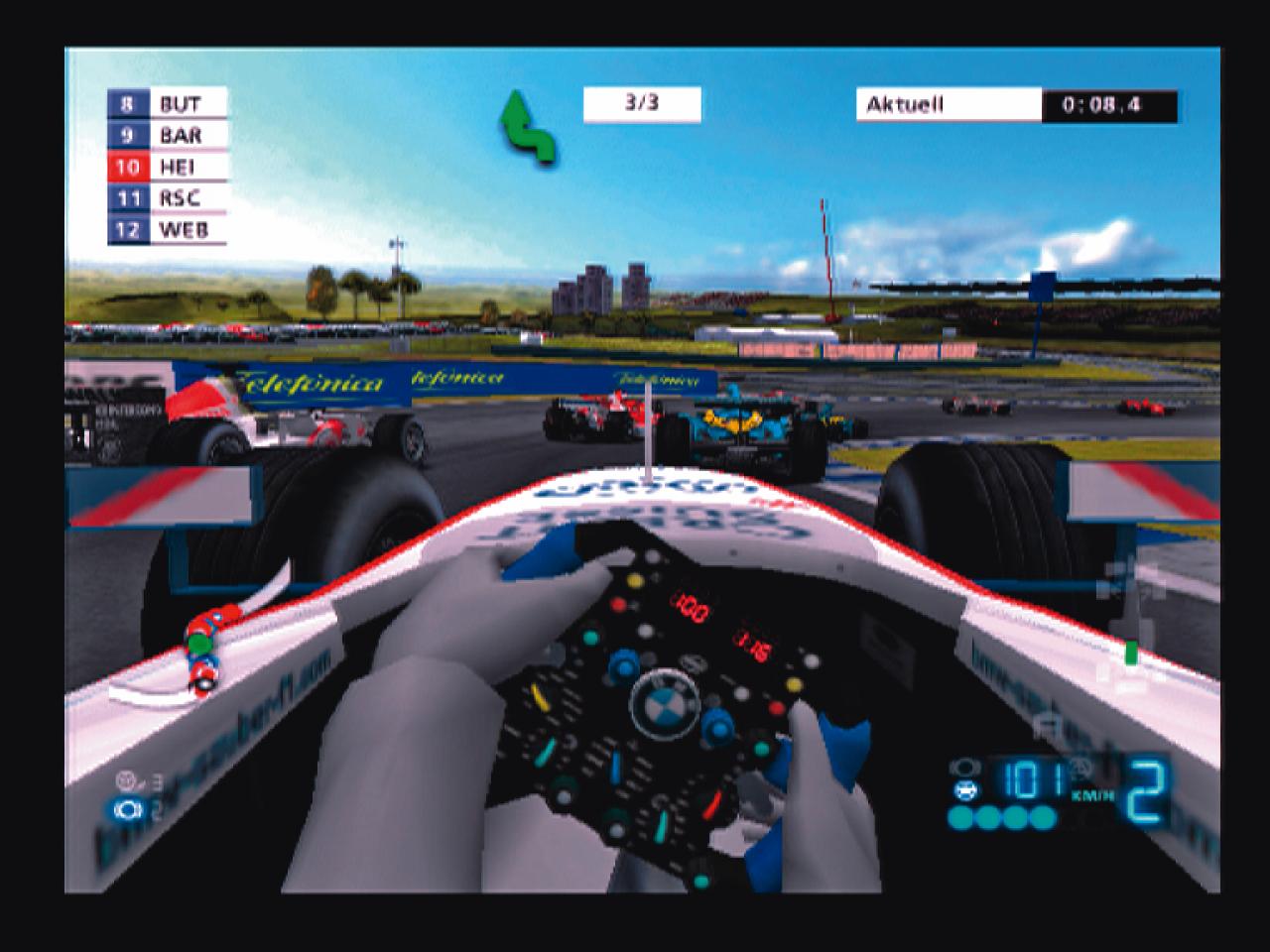 [04/08/2006] Die Cockpit-Ansicht ist wie gewohnt die spektakulärste Perspektive. BILD: PLAYZONE