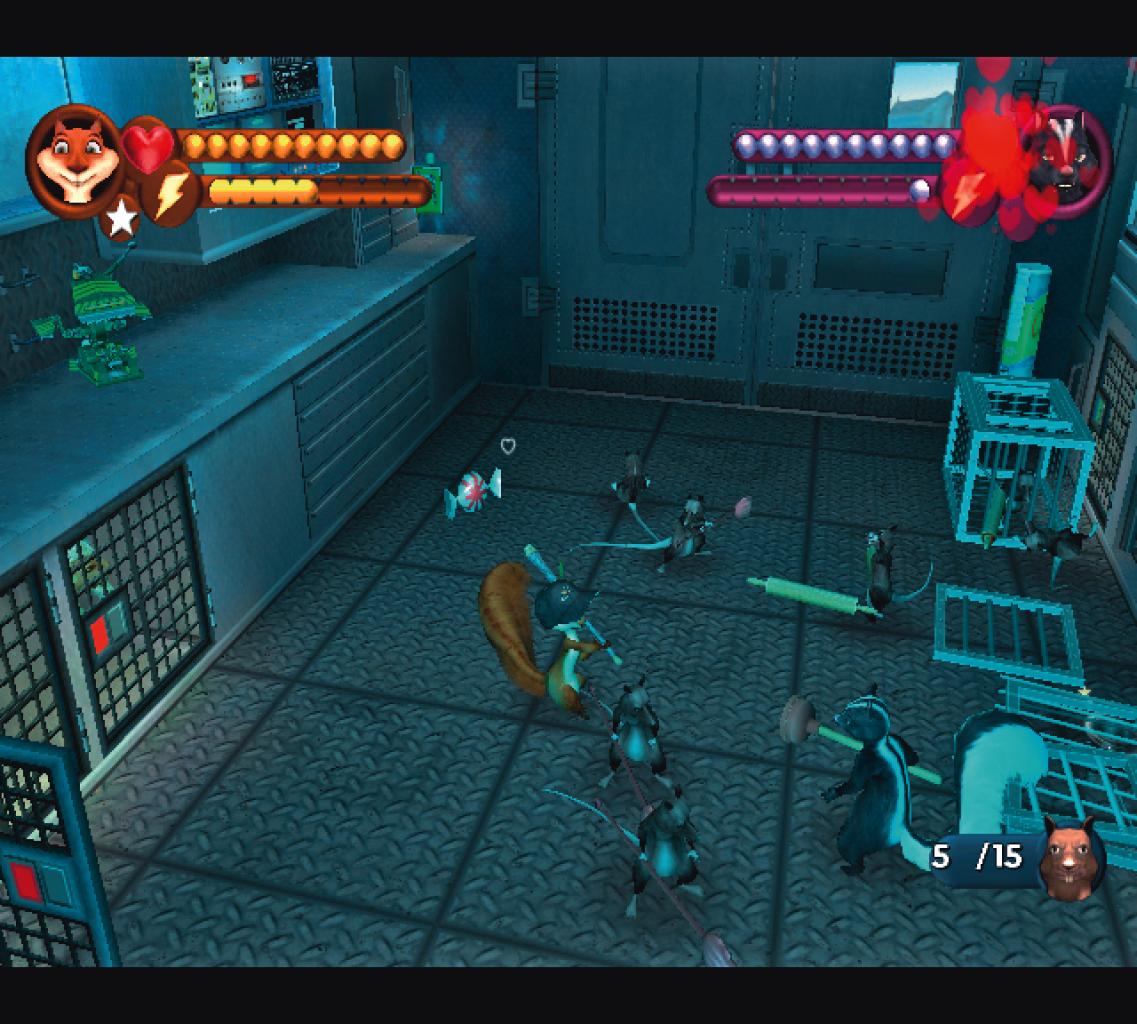 [14/08/2006] Die Keilereien gegen gedankengesteuerte Ratten und Hamster sind recht spaßig.BILD: XBOX-ZONE