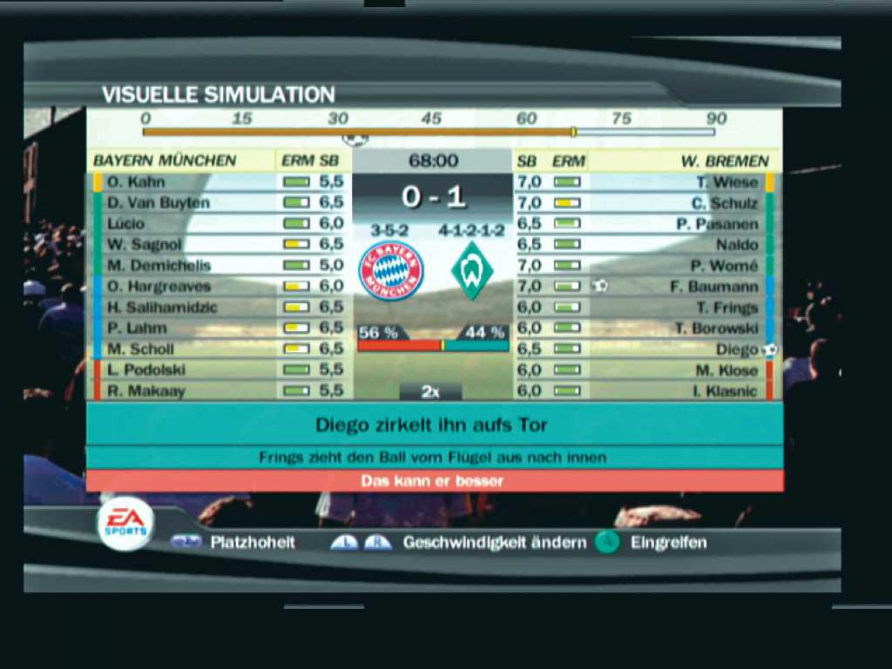 [10/10/2006] Die visuelle Simulation zeigt euch, was auf dem Feld so los ist. BILD: N-ZONE