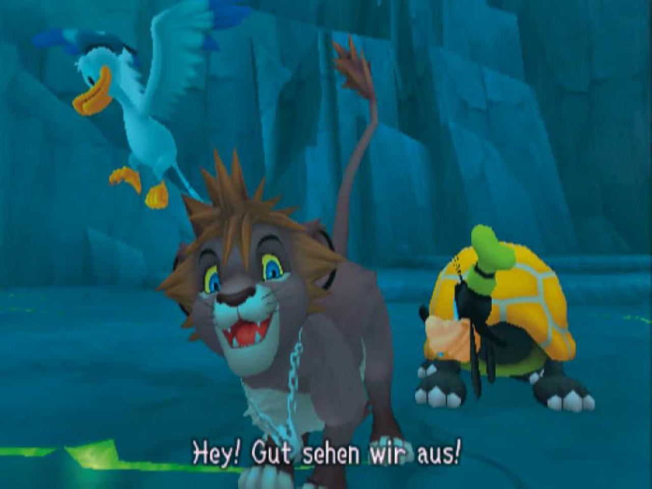 [05/10/2006] In manchen Welten werden Sora, Donald und Goofy automatisch verwandelt.BILD: PLAYZONE