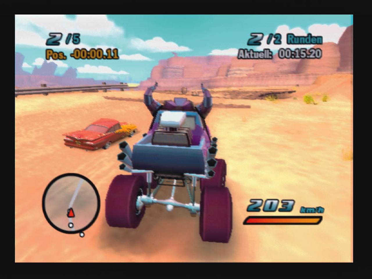 [06/10/2006] Man kann sich ganz einfach alle Fahrzeuge freischalten.BILD: PLAYZONE